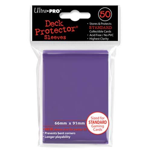 50ct Purple Standard Deck Protectors | Galactic Gamez