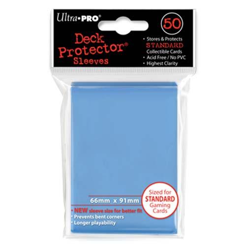 50ct Light Blue Standard Deck Protectors | Galactic Gamez