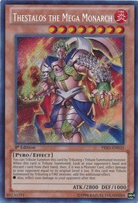 Thestalos the Mega Monarch [PRIO-EN035] Secret Rare | Galactic Gamez