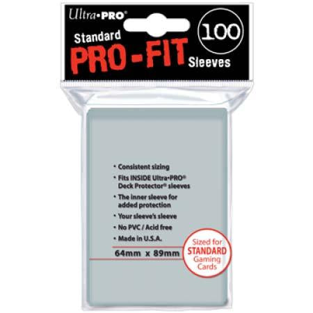 PRO-Fit Standard Size Deck Protectors 100ct | Galactic Gamez