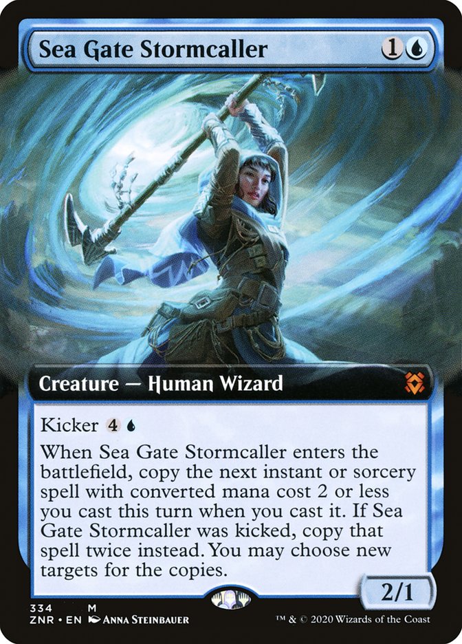 Sea Gate Stormcaller (Extended Art) [Zendikar Rising] | Galactic Gamez