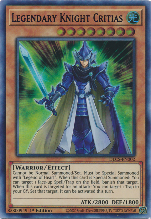 Legendary Knight Critias (Blue) [DLCS-EN002] Ultra Rare | Galactic Gamez