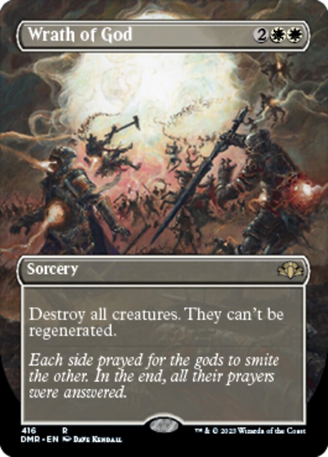 Wrath of God (Borderless Alternate Art) [Dominaria Remastered] | Galactic Gamez