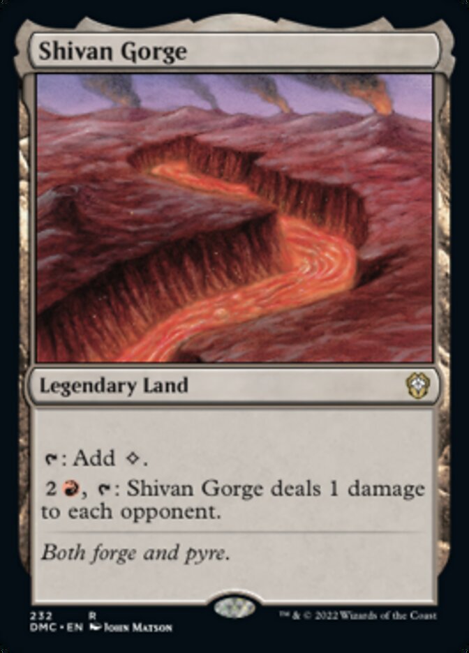 Shivan Gorge [Dominaria United Commander] | Galactic Gamez