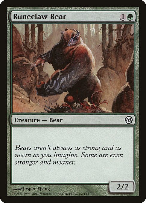 Runeclaw Bear [Duels of the Planeswalkers] | Galactic Gamez