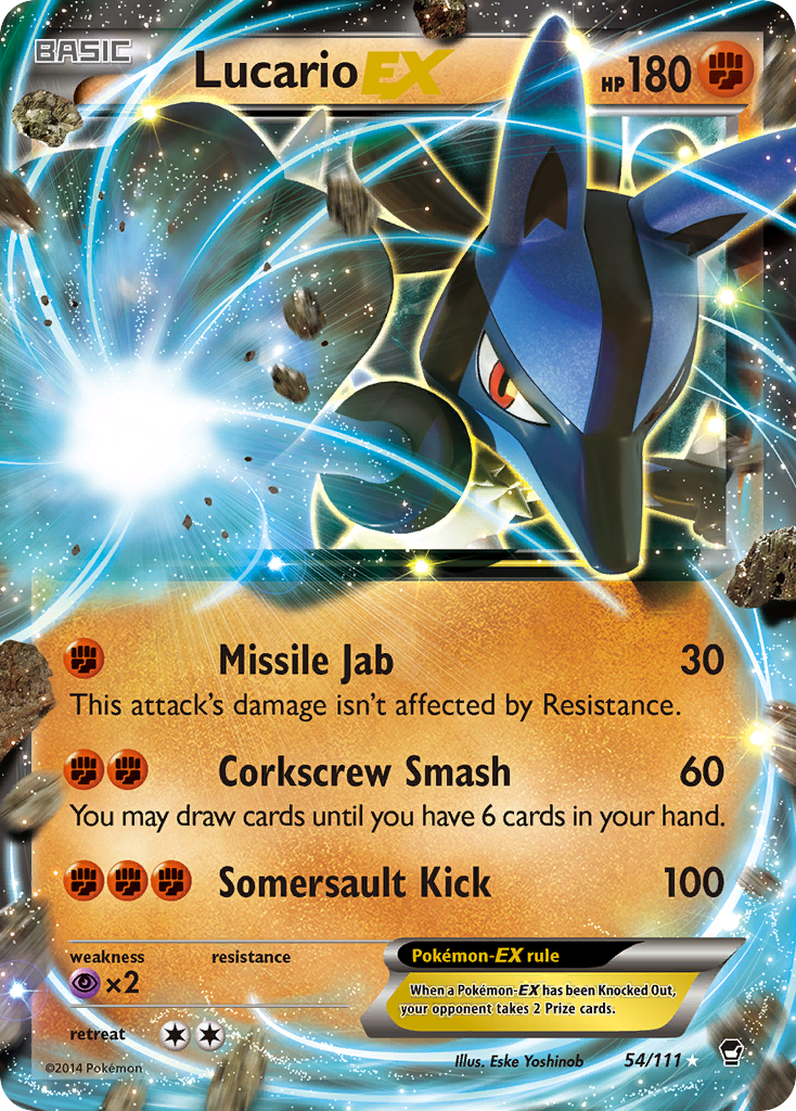 Lucario EX (54/111) [XY: Furious Fists] | Galactic Gamez