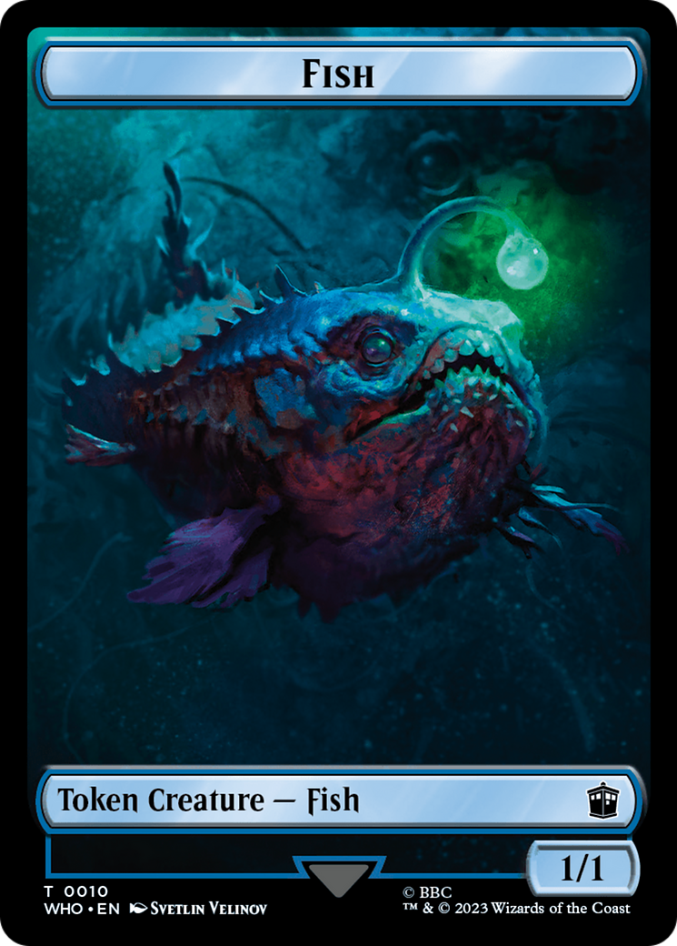Fish // Treasure (0030) Double-Sided Token [Doctor Who Tokens] | Galactic Gamez