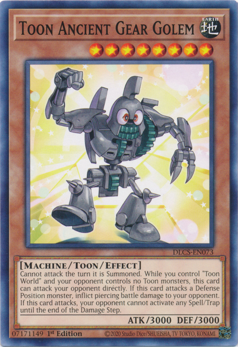 Toon Ancient Gear Golem [DLCS-EN073] Common | Galactic Gamez