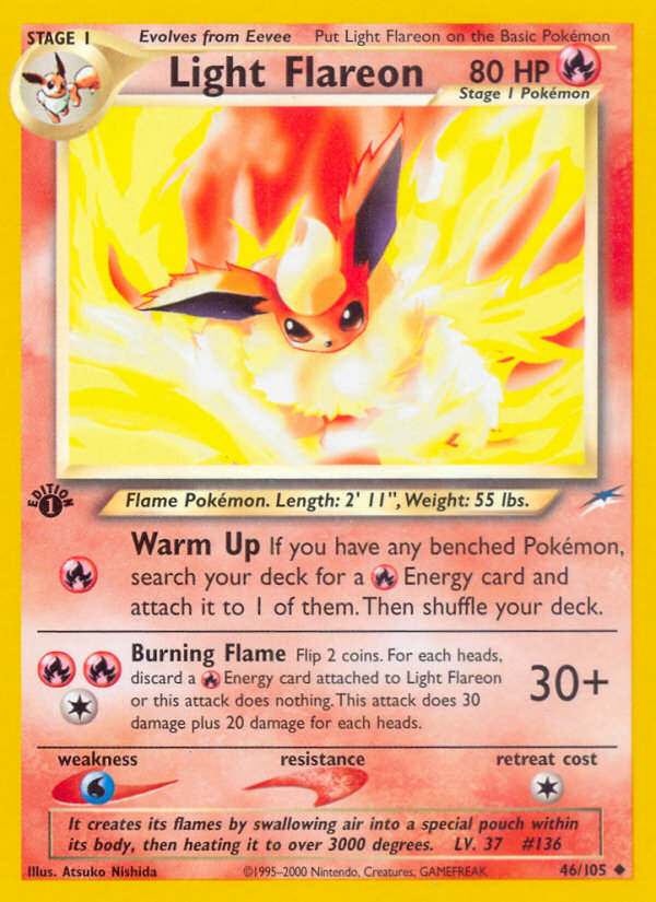 Light Flareon (46/105) [Neo Destiny 1st Edition] | Galactic Gamez