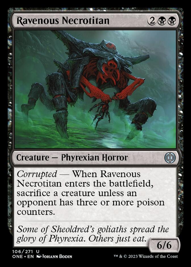 Ravenous Necrotitan [Phyrexia: All Will Be One] | Galactic Gamez