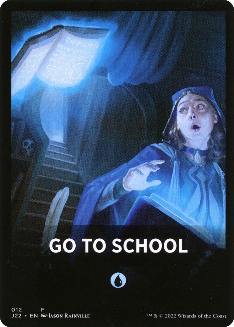 Go to School Theme Card [Jumpstart 2022 Front Cards] | Galactic Gamez