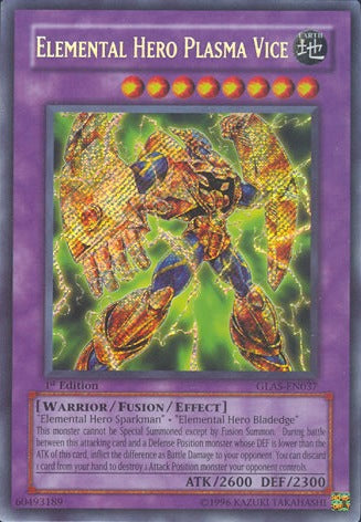 Elemental Hero Plasma Vice [GLAS-EN037] Secret Rare | Galactic Gamez