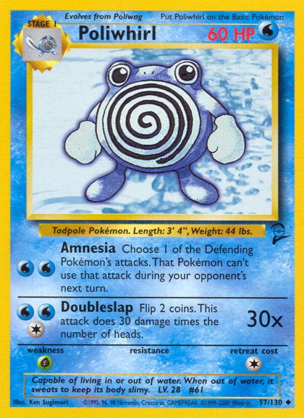 Poliwhirl (57/130) [Base Set 2] | Galactic Gamez