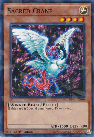 Sacred Crane (Shatterfoil) [BP03-EN010] Common | Galactic Gamez