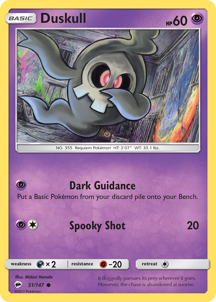 Duskull (51/147) [Sun & Moon: Burning Shadows] | Galactic Gamez