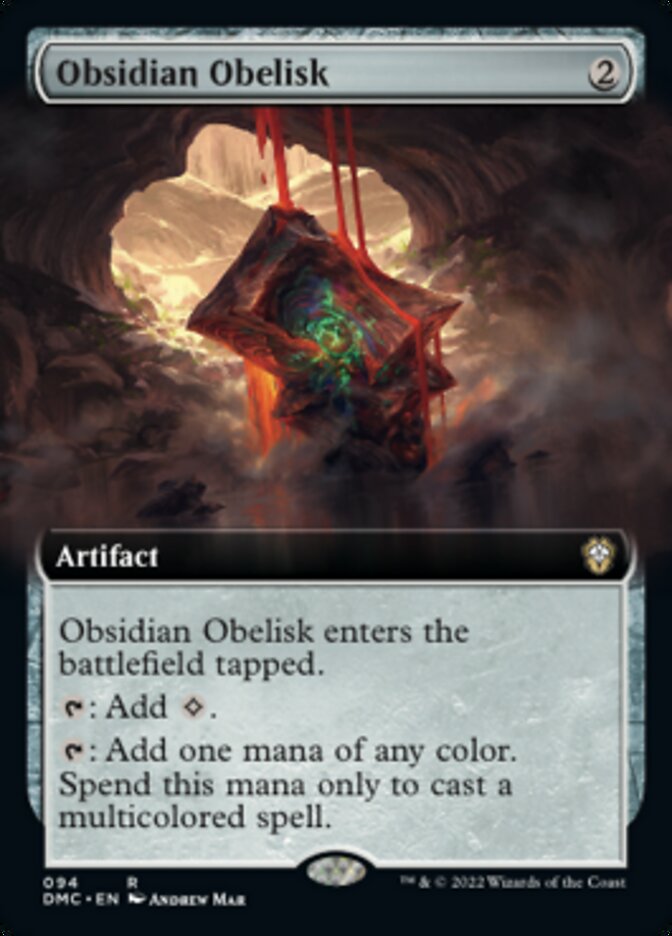 Obsidian Obelisk (Extended Art) [Dominaria United Commander] | Galactic Gamez