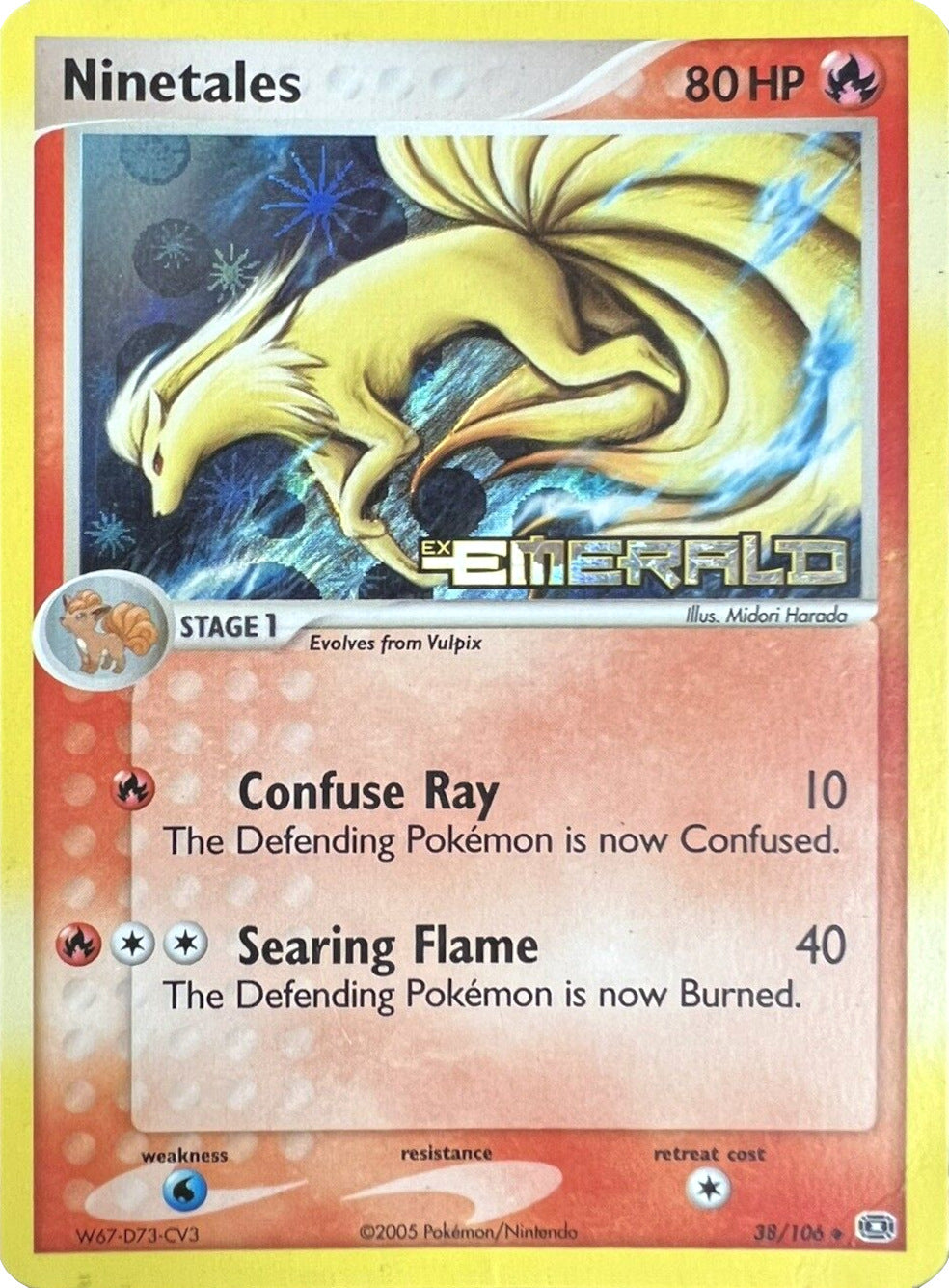 Ninetales (38/106) (Stamped) [EX: Emerald] | Galactic Gamez