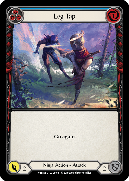 Leg Tap (Blue) [WTR103-C] Alpha Print Rainbow Foil | Galactic Gamez