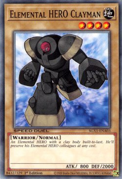 Elemental HERO Clayman [SGX1-ENA03] Common | Galactic Gamez