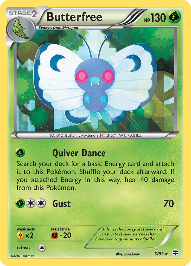 Butterfree (5/83) [XY: Generations] | Galactic Gamez