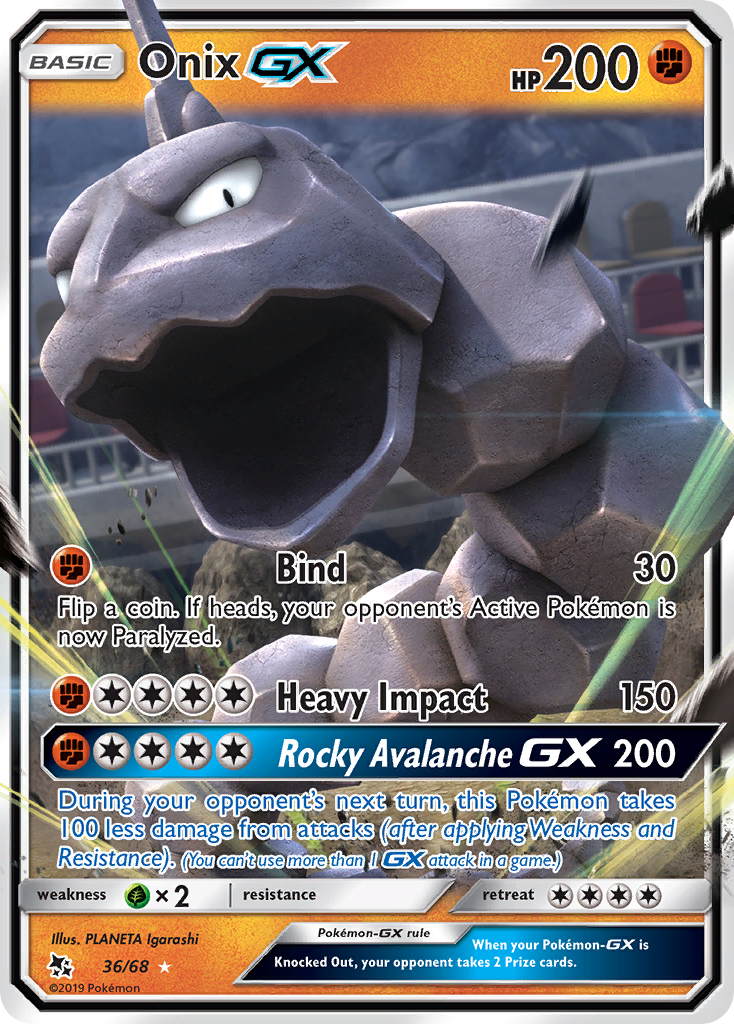 Onix GX (36/68) [Sun & Moon: Hidden Fates] | Galactic Gamez