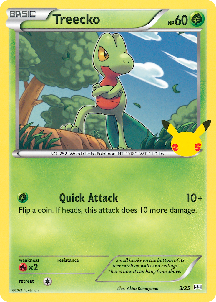 Treecko (3/25) [McDonald's 25th Anniversary] | Galactic Gamez