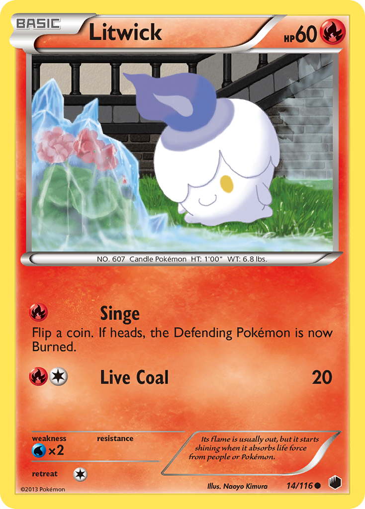 Litwick (14/116) [Black & White: Plasma Freeze] | Galactic Gamez