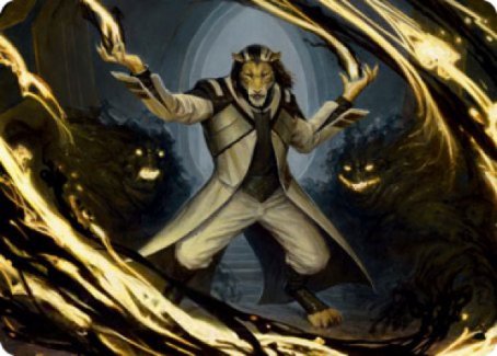 Leonin Lightscribe Art Card [Strixhaven: School of Mages Art Series] | Galactic Gamez