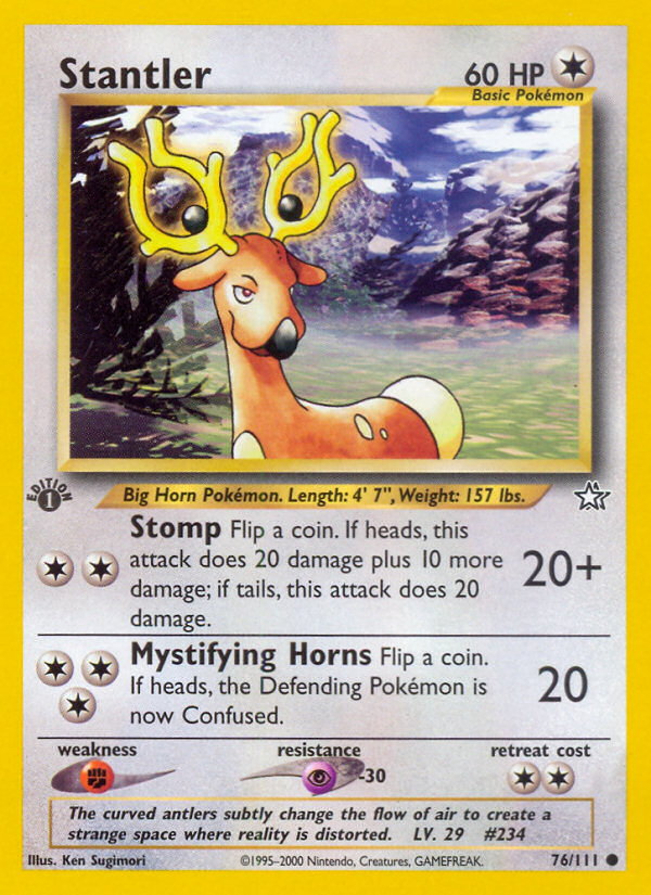 Stantler (76/111) [Neo Genesis 1st Edition] | Galactic Gamez