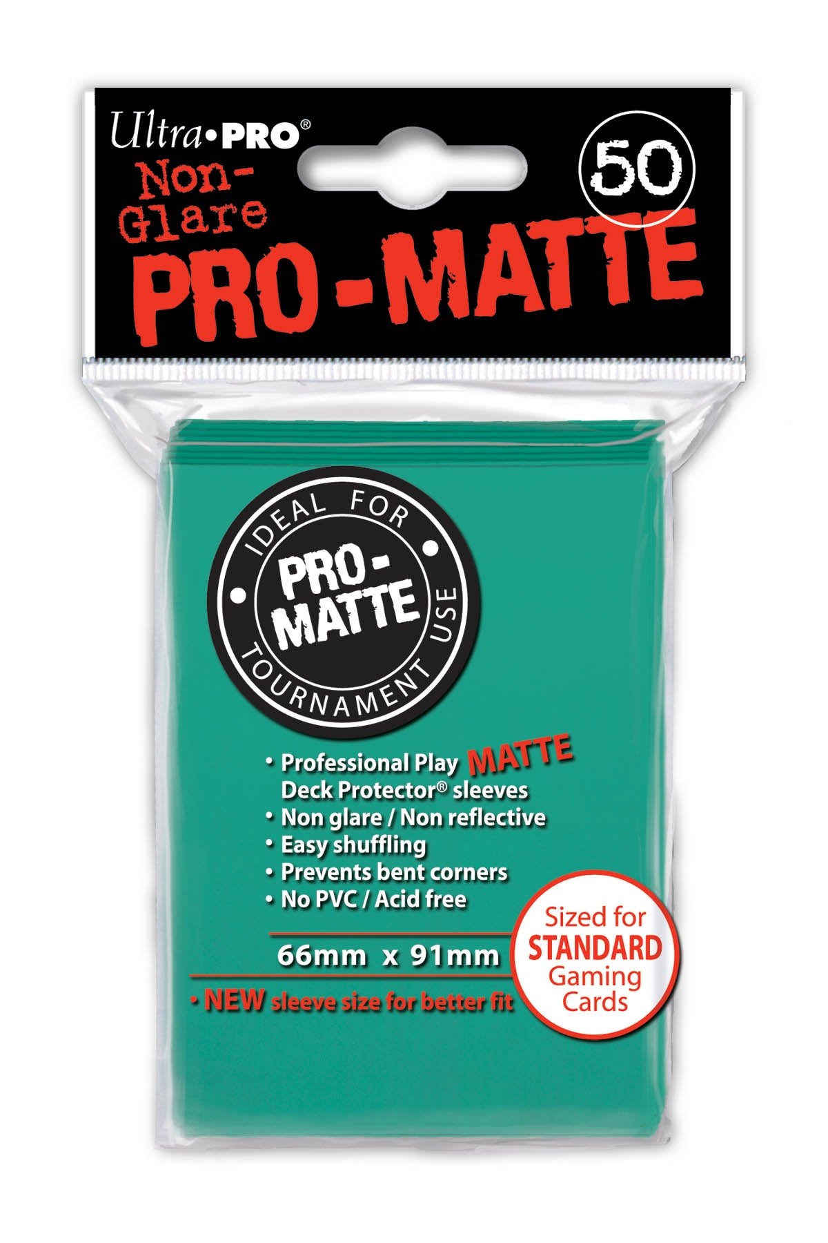 50ct Pro-Matte Aqua Standard Deck Protectors | Galactic Gamez