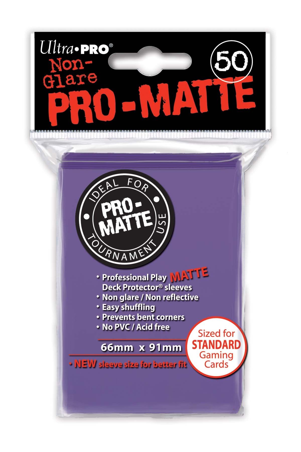 50ct Pro-Matte Purple Standard Deck Protectors | Galactic Gamez