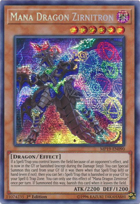 Mana Dragon Zirnitron [MP19-EN090] Prismatic Secret Rare | Galactic Gamez