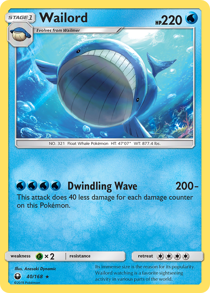 Wailord (40/168) [Sun & Moon: Celestial Storm] | Galactic Gamez