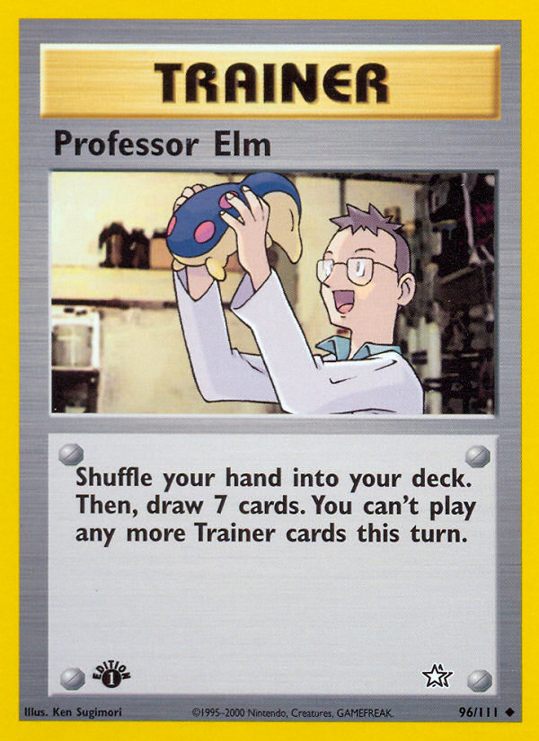 Professor Elm (96/111) [Neo Genesis 1st Edition] | Galactic Gamez