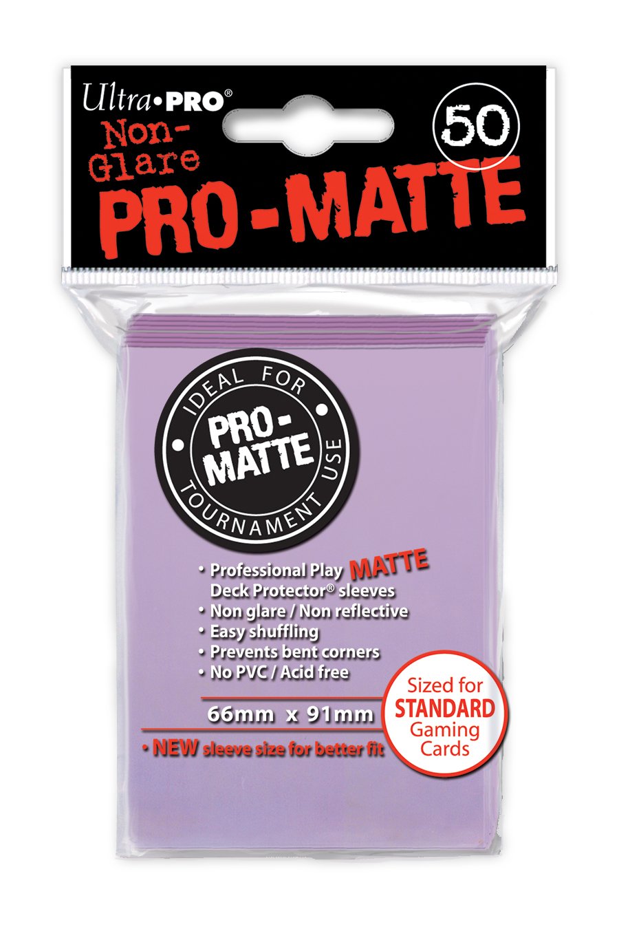 50ct Pro-Matte Lilac Standard Deck Protectors | Galactic Gamez