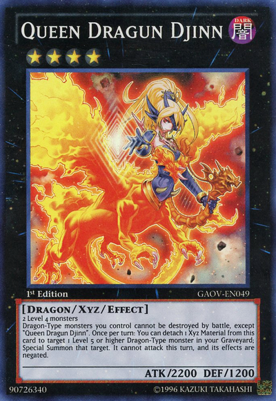 Queen Dragun Djinn [GAOV-EN049] Super Rare | Galactic Gamez