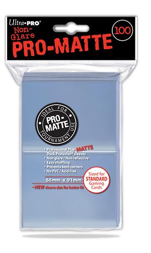 100ct Pro-Matte Clear Standard Deck Protectors | Galactic Gamez