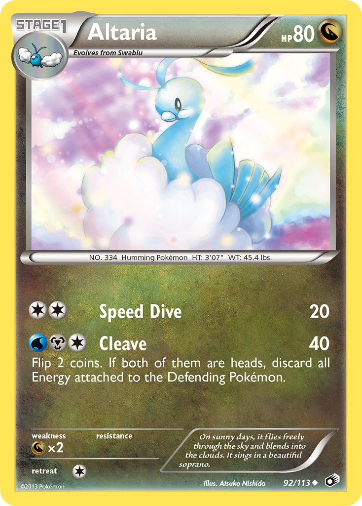 Altaria (92/113) [Black & White: Legendary Treasures] | Galactic Gamez