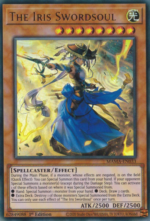The Iris Swordsoul [MAMA-EN033] Ultra Rare | Galactic Gamez