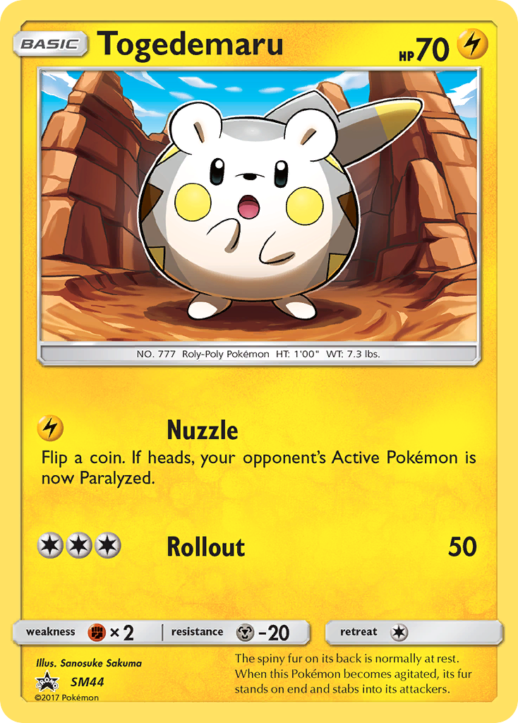 Togedemaru (SM44) [Sun & Moon: Black Star Promos] | Galactic Gamez