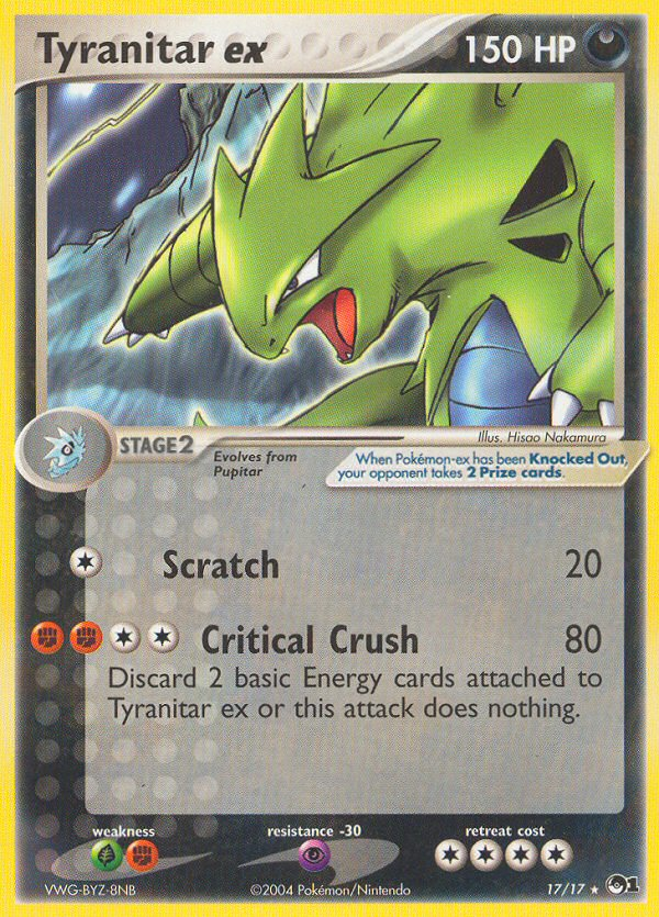 Tyranitar ex (17/17) [POP Series 1] | Galactic Gamez