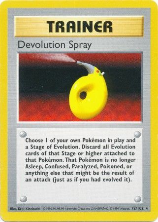 Devolution Spray (72/102) [Base Set Shadowless Unlimited] | Galactic Gamez