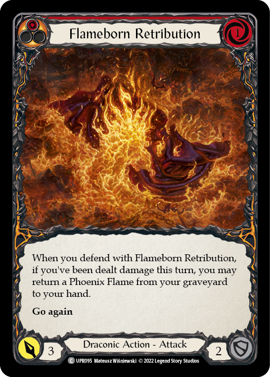 Flameborn Retribution [UPR095] (Uprising)  Rainbow Foil | Galactic Gamez