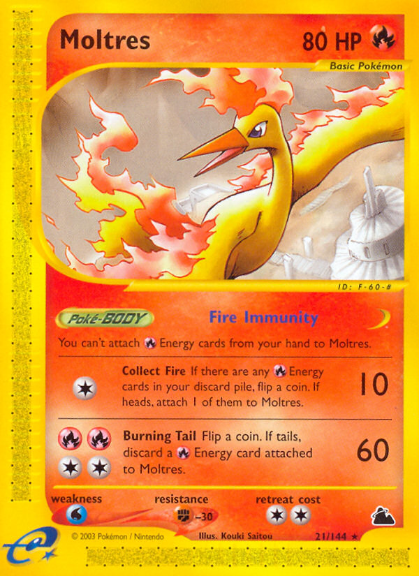 Moltres (21/144) [Skyridge] | Galactic Gamez