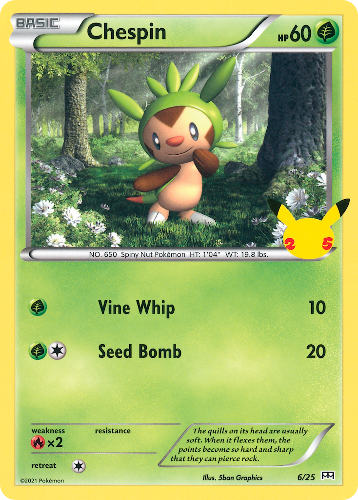 Chespin (6/25) [McDonald's 25th Anniversary] | Galactic Gamez