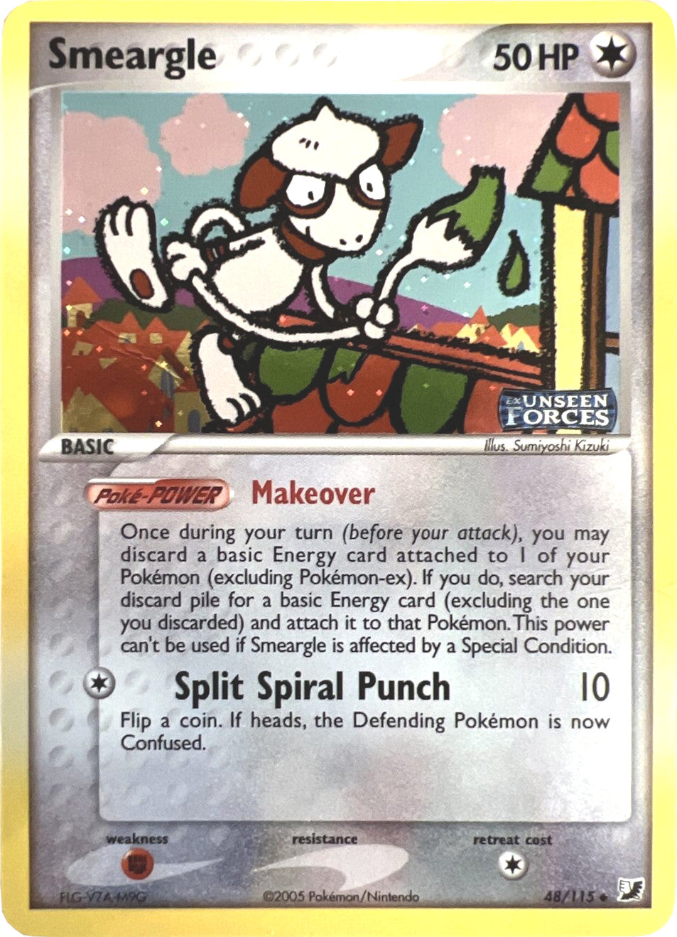Smeargle (48/115) (Stamped) [EX: Unseen Forces] | Galactic Gamez