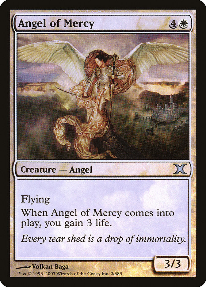 Angel of Mercy (Premium Foil) [Tenth Edition] | Galactic Gamez