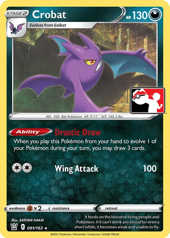 Crobat (091/163) [Prize Pack Series One] | Galactic Gamez