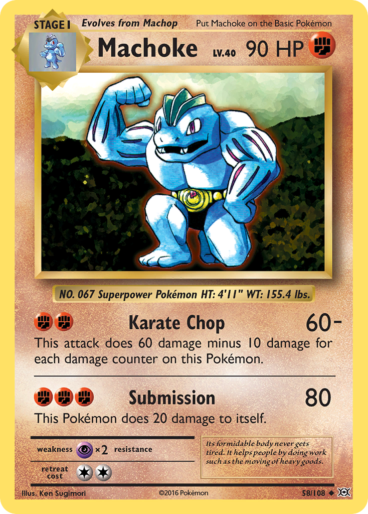 Machoke (58/108) [XY: Evolutions] | Galactic Gamez