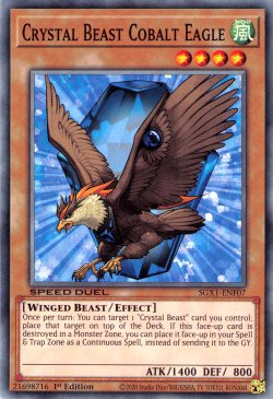 Crystal Beast Cobalt Eagle [SGX1-ENF07] Common | Galactic Gamez